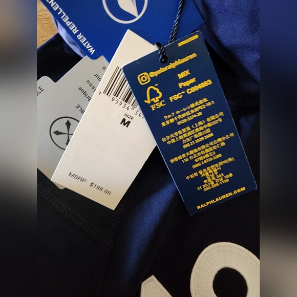 $198 NWT Ralph Lauren AO Australian Open 2022/2024 NAVY Blue Jacket Women M Hood - Picture 8 of 11